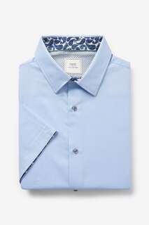 Рубашка с декоративной отделкой Next, синий