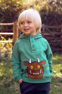 JoJo Maman Bébé Детская толстовка с аппликацией The Gruffalo Jojo Maman Bébé, зеленый