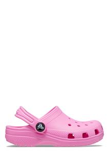 Детские сандалии Pink Classic с клогами Crocs, розовый