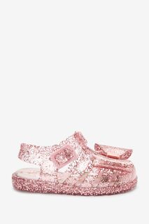Розовые прозрачные туфли с блестящим узором Baker by Ted Baker, розовый