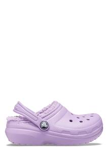 Классические детские сандалии на подкладке Crocs, фиолетовый