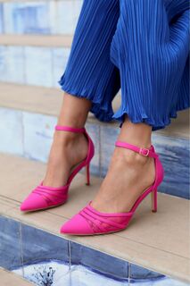 Туфли на шпильке Serri Court с сетчатой деталью спереди Linzi, розовый