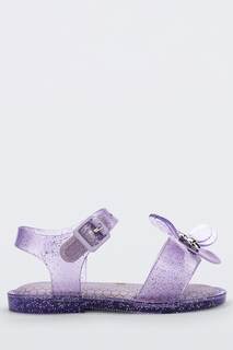 Пурпурные блестящие сандалии Bugs Mini Melissa, фиолетовый