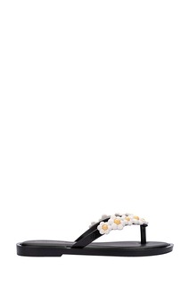 Детские шлепанцы Black Spring Daisy Mini Melissa, черный