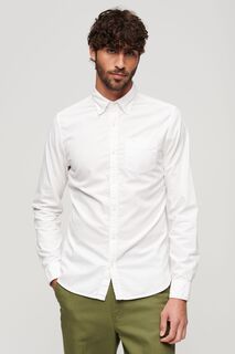 Оксфордская рубашка с эффектом потертости Superdry, белый