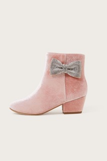Розовые бархатные туфли Lucinda Monsoon, розовый
