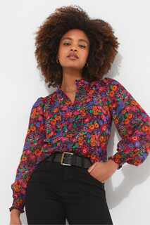 Блузка с принтом ярких цветов Joe Browns, фиолетовый