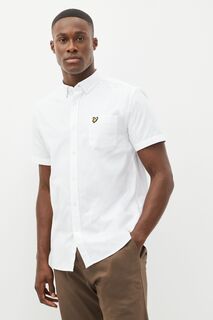 Оксфордская рубашка с короткими рукавами Lyle &amp; Scott, белый