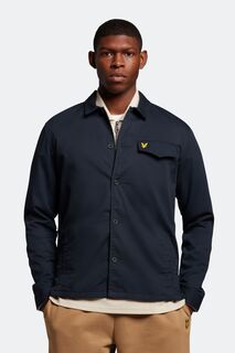 Синяя рубашка с карманом Lyle &amp; Scott, синий