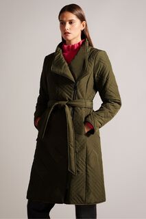 Зеленое пальто миди Rosemae с оттенком Ted Baker, зеленый
