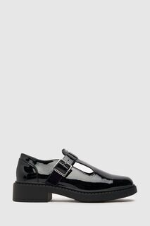 Черные лаковые туфли Leah&apos;s с Т-образным ремешком Schuh, черный