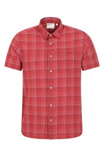 Мужская хлопковая праздничная рубашка Mountain Warehouse, красный