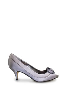 Серые атласные туфли Ripley с открытым носком Lunar, серый
