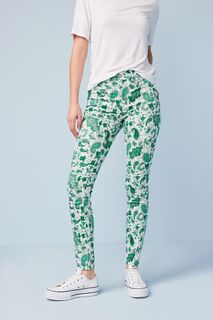 Очень эластичные джинсовые леггинсы Next, зеленый