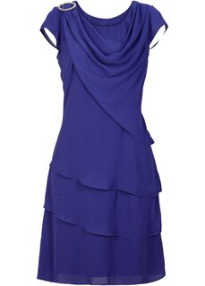 Шифоновое платье премиум-класса в многослойном образе Bpc Selection, синий