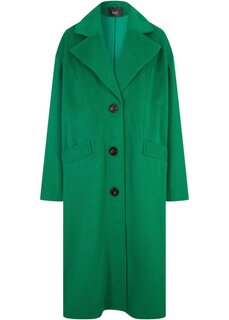 Пальто из шерсти с а-силуэтом Bpc Bonprix Collection, зеленый