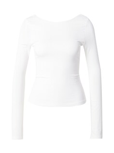 Рубашка Gina Tricot Soft Touch, от белого