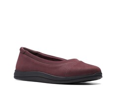 Балетки Cloudsteppers Breeze Ayla Clarks, цвет Burgundy Synthetic