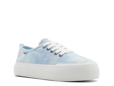 Кроссовки Puebla на платформе Billabong, цвет Light Blue/White Tie Dye Vulcanized