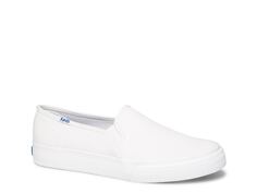 Кроссовки-слипоны женские Keds Double Decker кожаные, белый