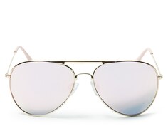 Солнцезащитные очки-авиаторы Kelly &amp; Katie Accomplice, розовый/светло-золотой
