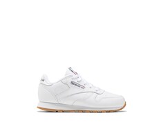 Кроссовки Reebok Classic Leather Kids, белый/коричневый