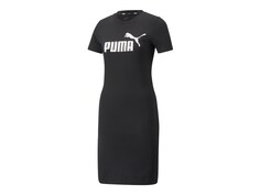 Платье-футболка Puma Essentials узкого кроя, черный