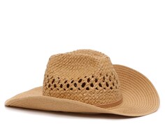 Шляпа Crown Vintage винтажная соломенная ковбойская, коричневый
