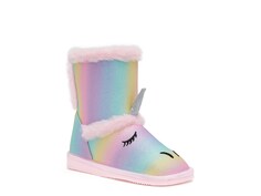 Ботинки детские Fabkids Unicorn Rainbow Fuzzy, multicolor