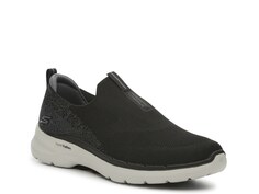 Кроссовки-слипоны Go Walk 6 - мужские Skechers, черно-белый