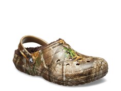 Сабо Classic на подкладке Crocs, зеленый камуфляж