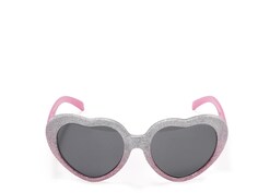 Солнцезащитные очки Olive &amp; Edie Heart и футляр детские, розовый/серый