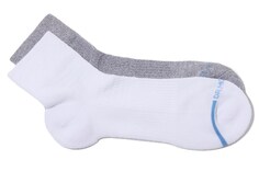 Комплект из 2 пар носков Dr. Motion Everyday компрессионных, белый/серый