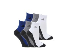Носки Adidas Cushion Stripe Quarter 6 шт, белый/синий