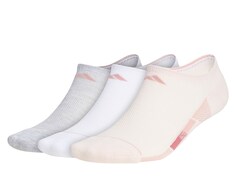 Носки Adidas Superlite Stripe 3 3 шт, серый/белый/розовый
