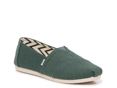 Слипоны женские Toms Alpargata, темно-зеленый