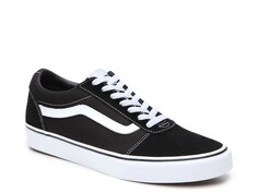 Кроссовки Vans Ward Lo замшевые, черный/белый