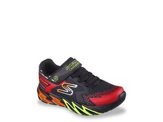 Кроссовки Skechers Flex-Glow Bolt с подсветкой, черный/красный