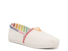 Слипоны женские Toms Alpargata Pride Rainbow, белый