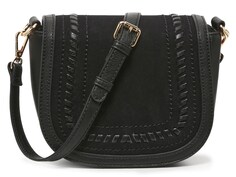 Сумка Crown Vintage Whipstitch Saddle через плечо, черный