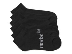 Носки мужские New Balance с мягкой подкладкой, 6 пар, черный