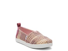 Кроссовки-слипоны детские Toms Alpargata Espadrille, розовый