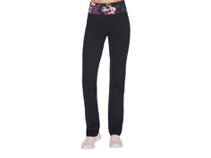 GOWALK Joy Линейные женские брюки с цветочным принтом Skechers, цвет Black/Multicolor Floral Print