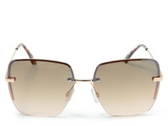 Квадратные солнцезащитные очки Kelly &amp; Katie Captiva, коричневый/розовое золото