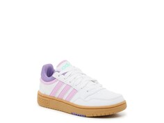 Кроссовки Hoops 3.0 — детские adidas, белый/фиолетовый