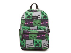 Рюкзак Minecraft Bioworld, зеленый/фиолетовый/серый