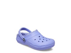Тапочки-сабо детские Crocs Classic на подкладке, фиолетовый
