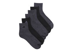 Носки мужские Adidas с мягкой подкладкой, 6 пар, черный / угольный