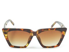 Солнцезащитные очки Kelly &amp; Katie Easy Street Market с геометрическим рисунком, цвет Brown/Black Tortoise Shell