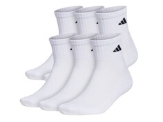 Носки мужские Adidas с мягкой подкладкой, 6 пар, белый